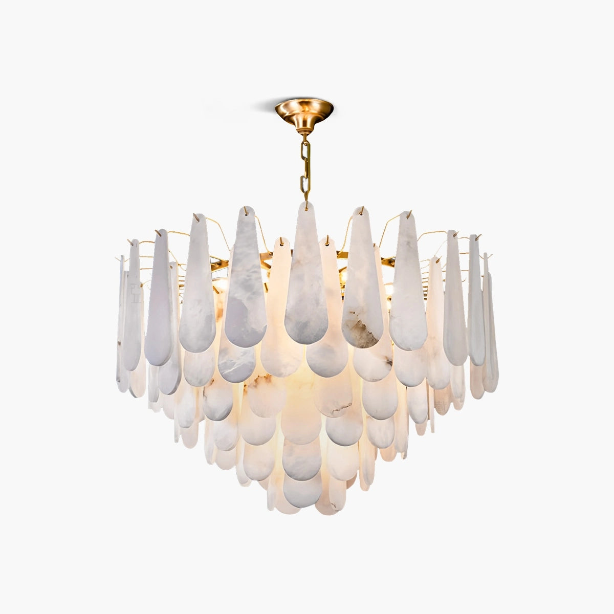 Antizer Modern Luxury Multi-layer Spanish Alabaster Chandelier