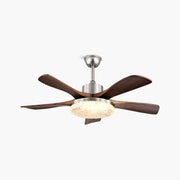 Antizer Vintage Luxury Wood Ceiling Fan Light