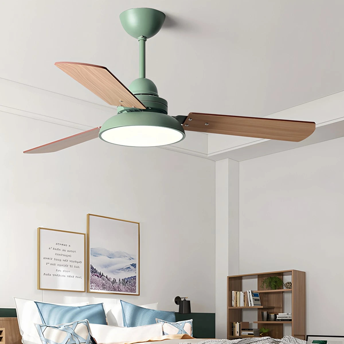 Antizer Modern Minimalist Three Leaf Ceiling Fan Light