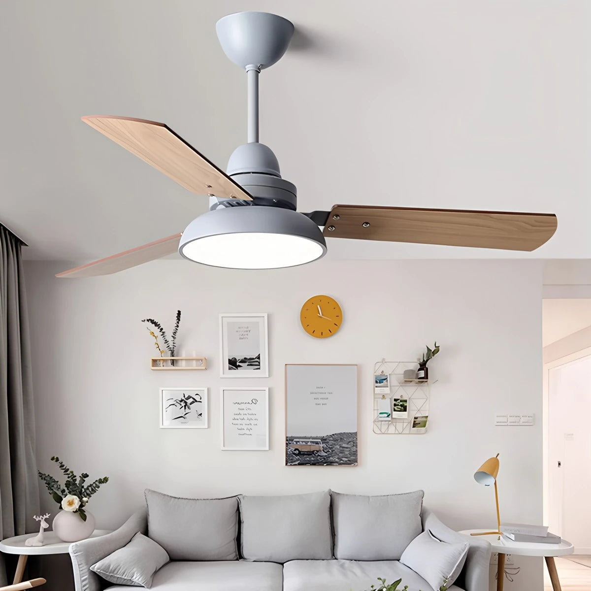 Antizer Modern Minimalist Three Leaf Ceiling Fan Light