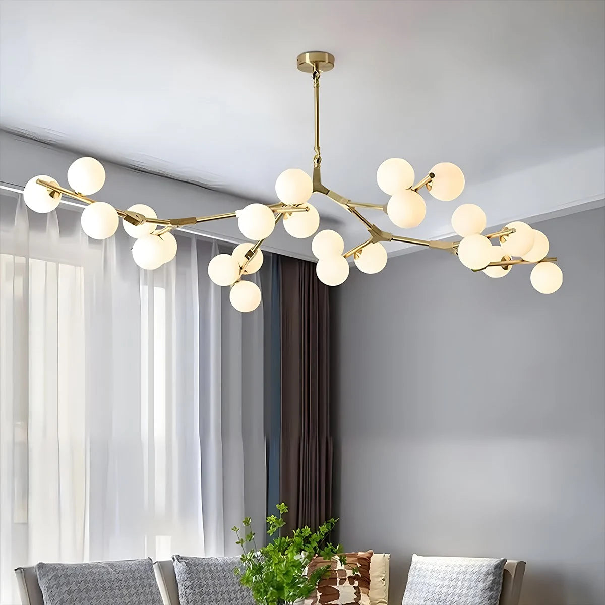 Antizer Nordic Magic Bean Chandelier for Dining Area