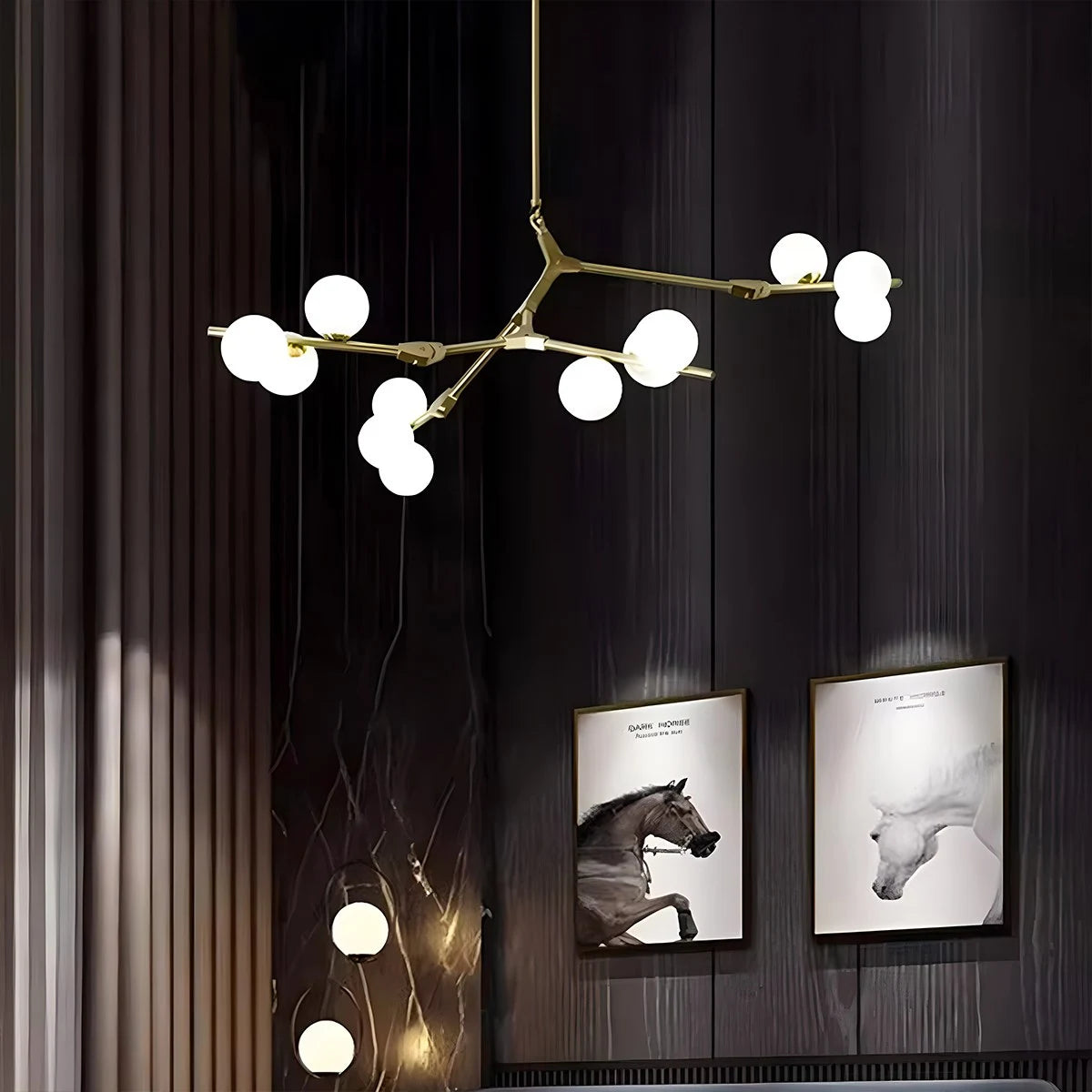 Antizer Nordic Magic Bean Chandelier for Dining Area