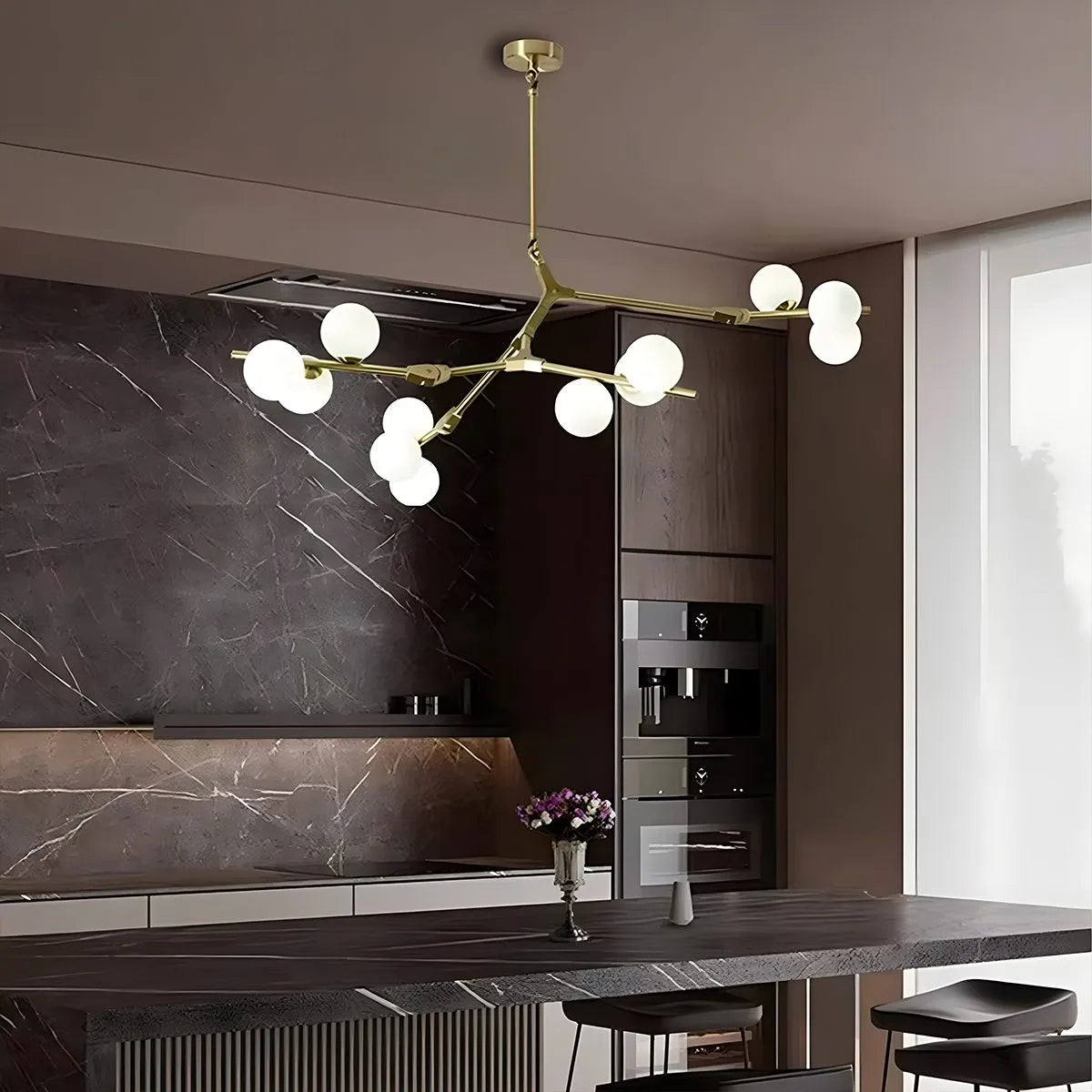 Antizer Nordic Magic Bean Chandelier for Dining Area