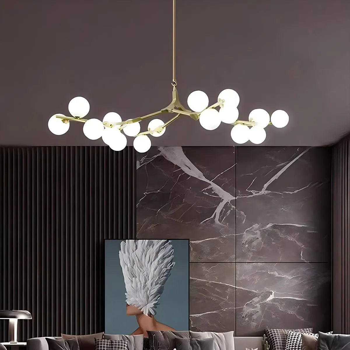 Antizer Nordic Magic Bean Chandelier for Dining Area