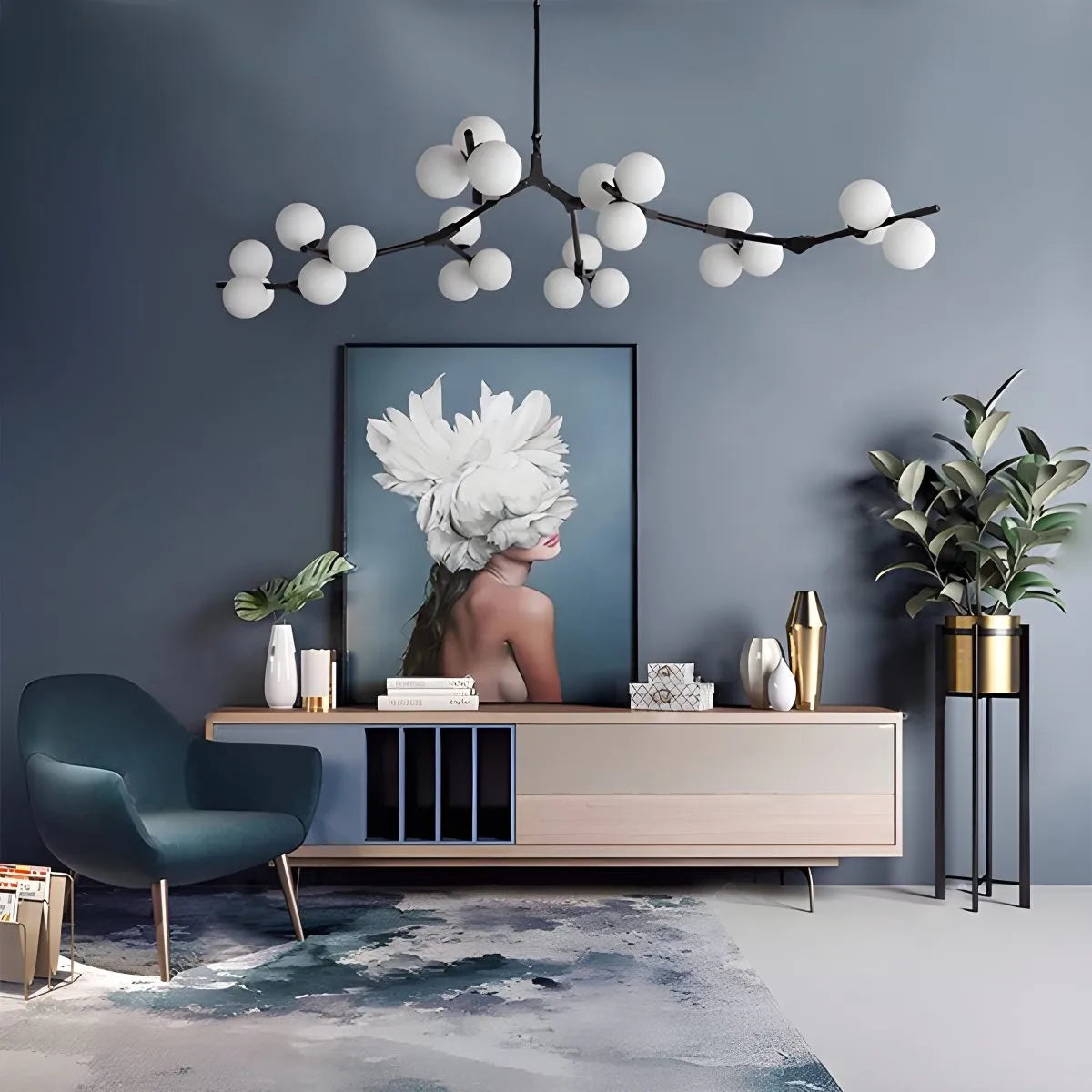 Antizer Nordic Magic Bean Chandelier for Dining Area
