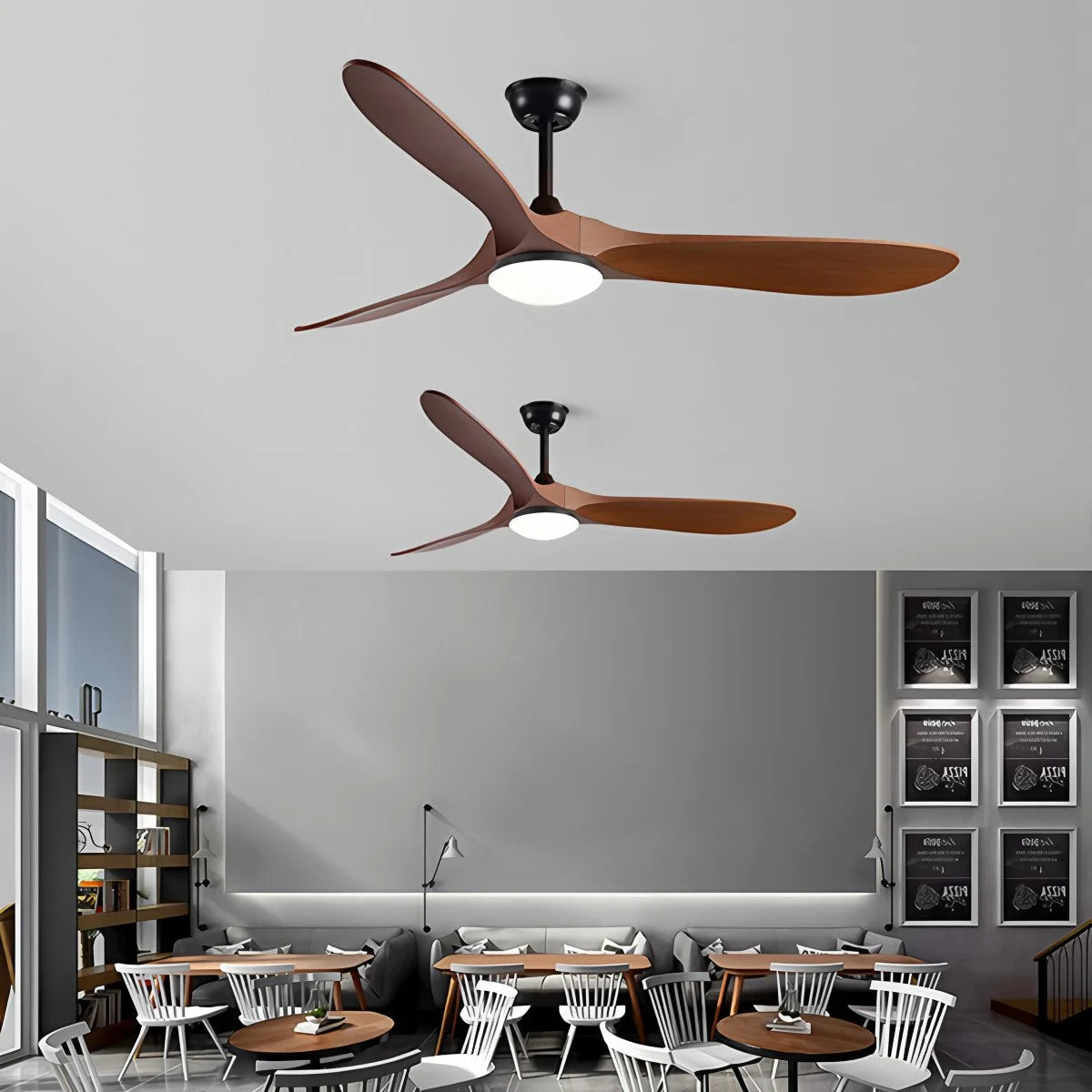 Antizer Nordic Wood Ceiling Fan with Light