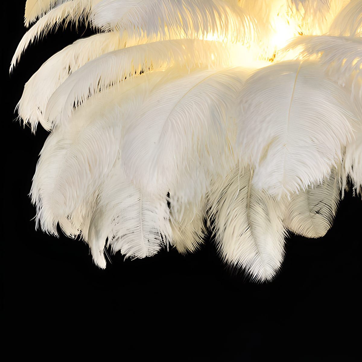 Antizer Ostrich Feather Chandelier Multiple Colors Available