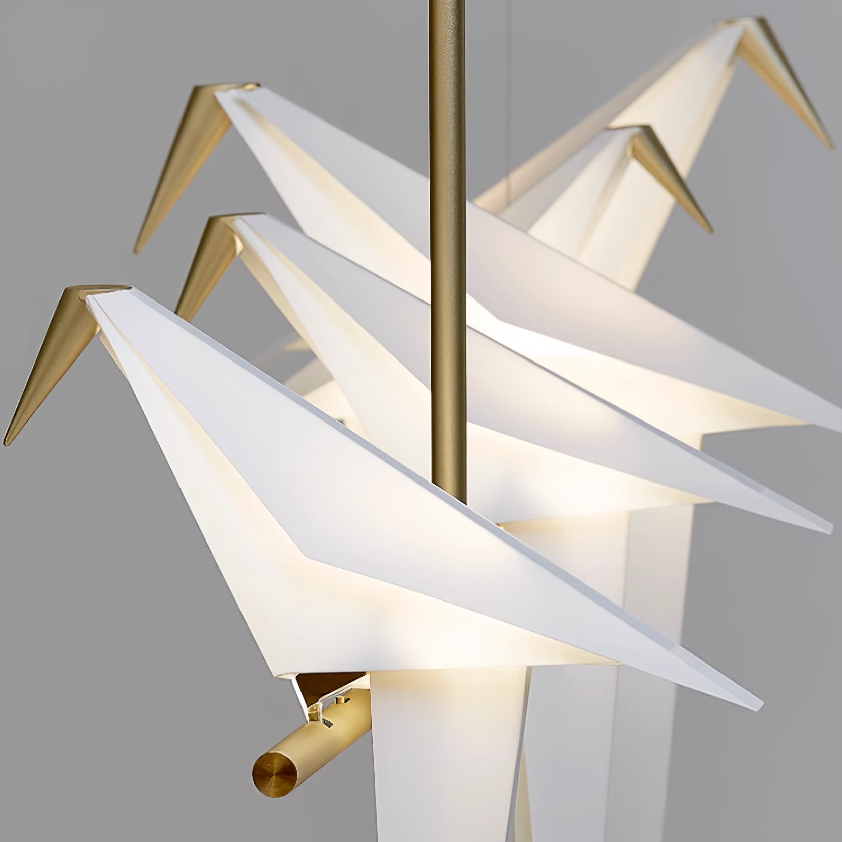 Antizer Paper Crane Bird Chandelier for Dining Room