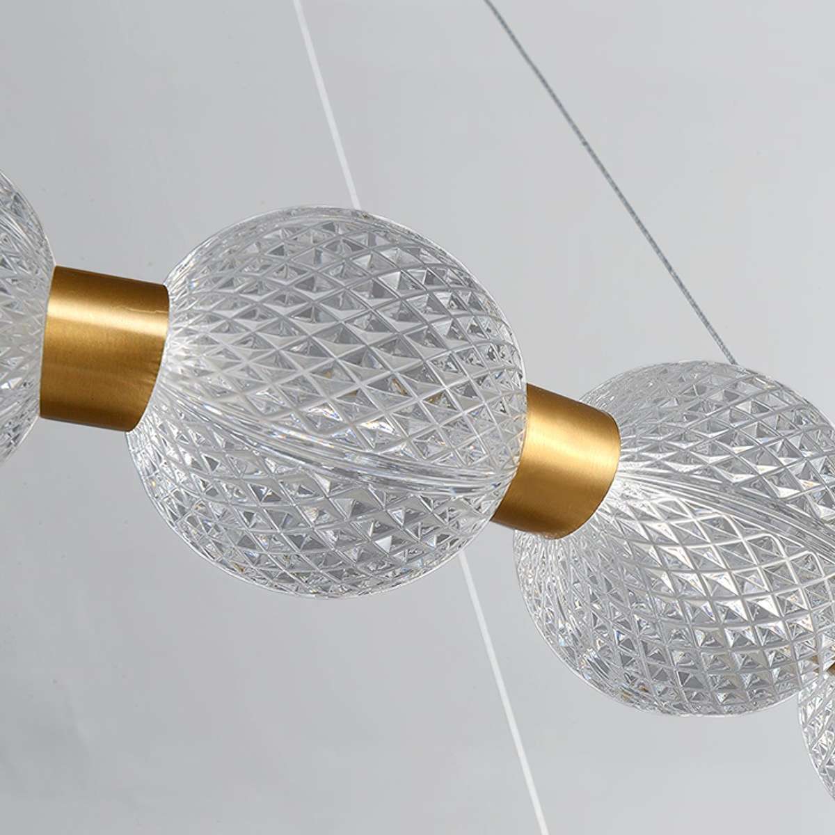 Antizer Modern Ring Pearl Chandelier for Living Room