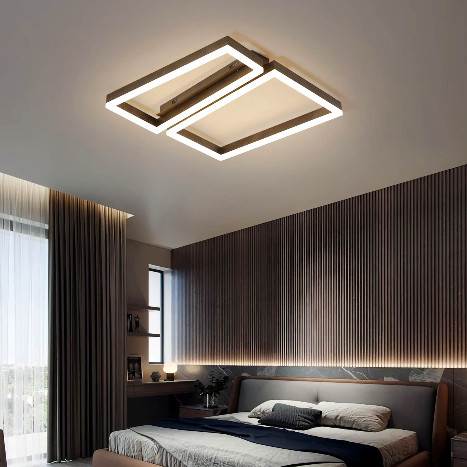 Antizer Modern Square Ceiling Lamp for Bedroom Coffee