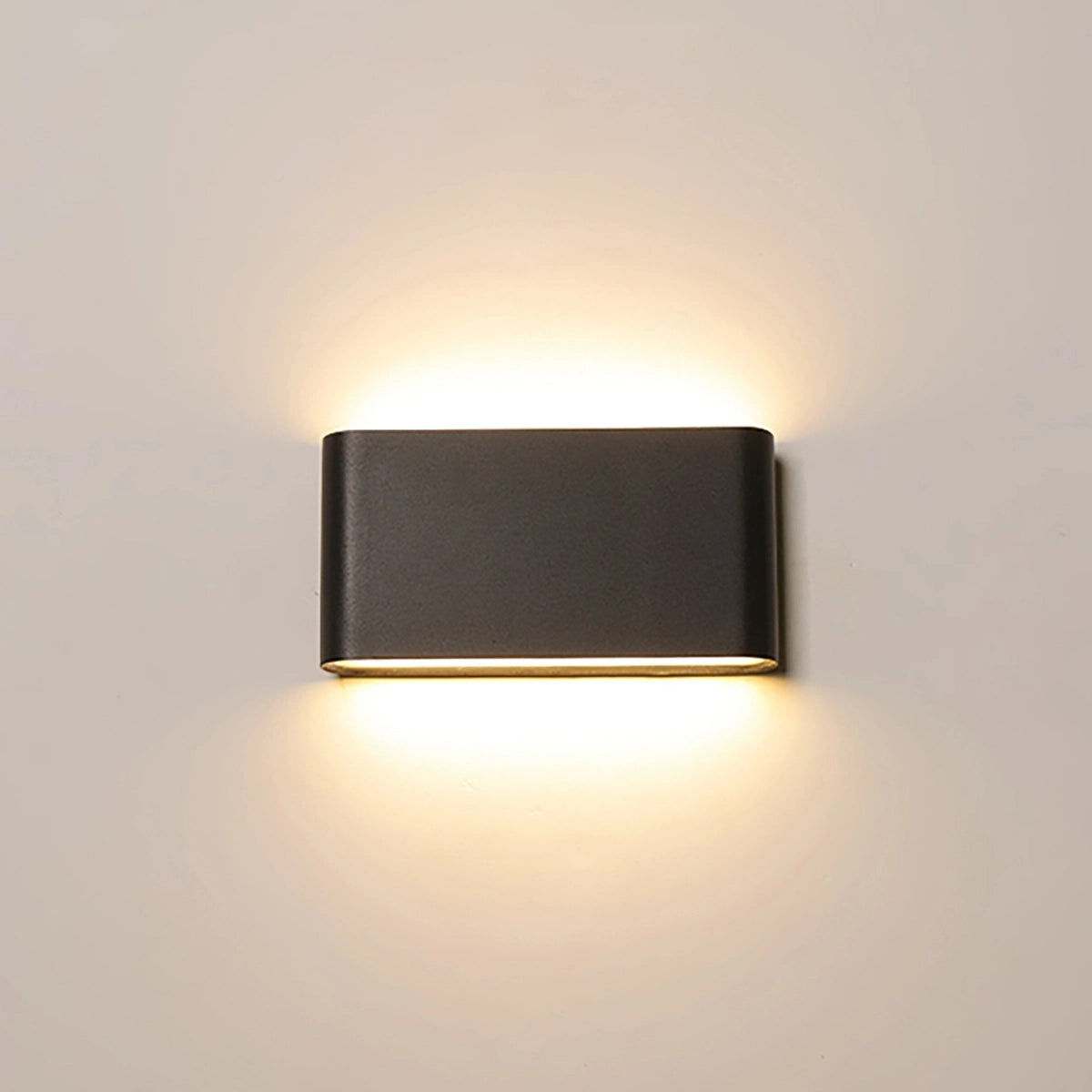 Antizer Rectangular Outdoor Waterproof Wall Light Sand Black