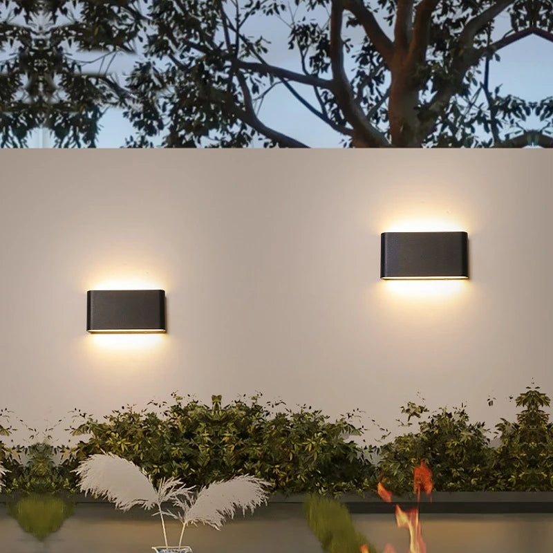 Antizer Rectangular Outdoor Waterproof Wall Light