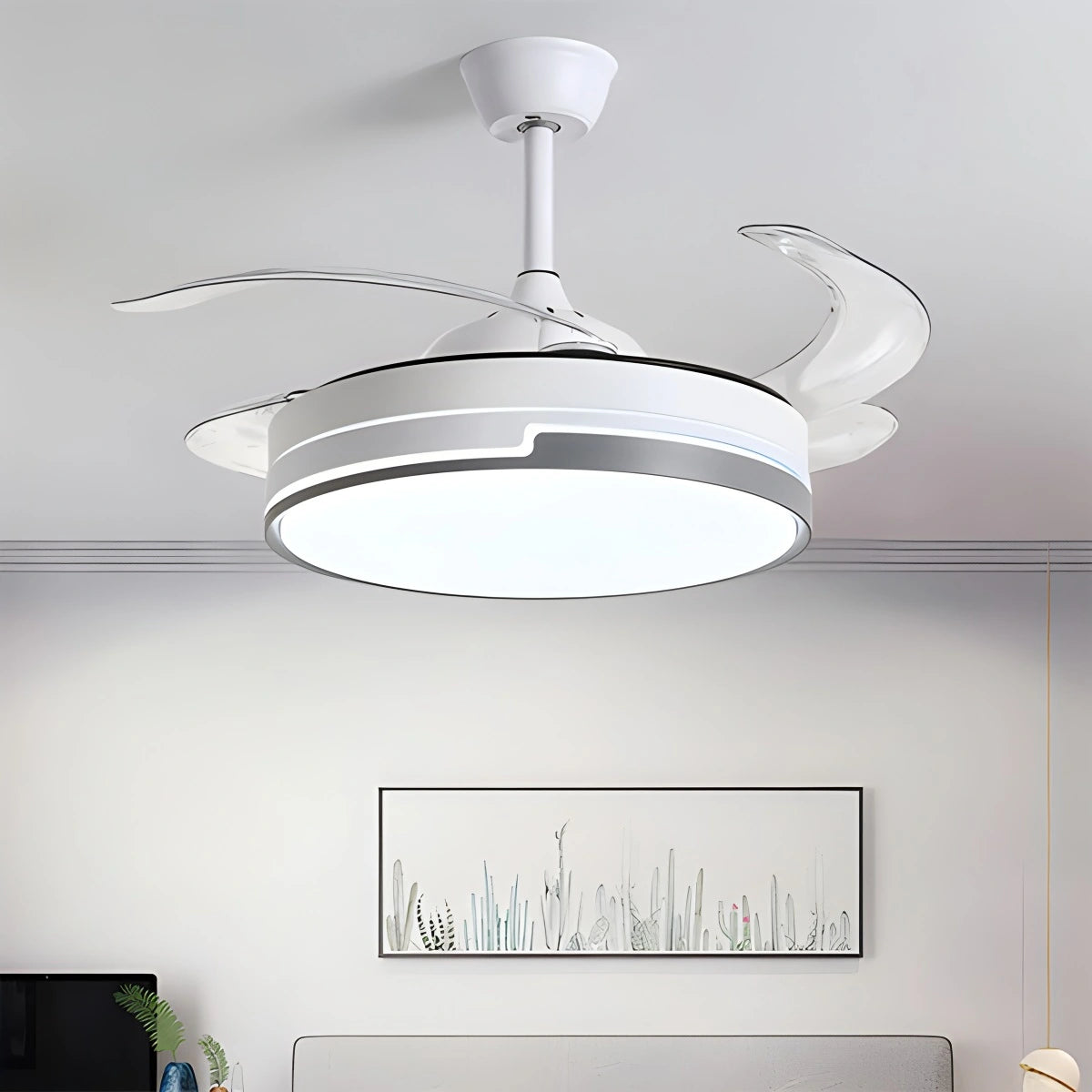 Antizer Remote Minimalist Hugger Ceiling Fan
