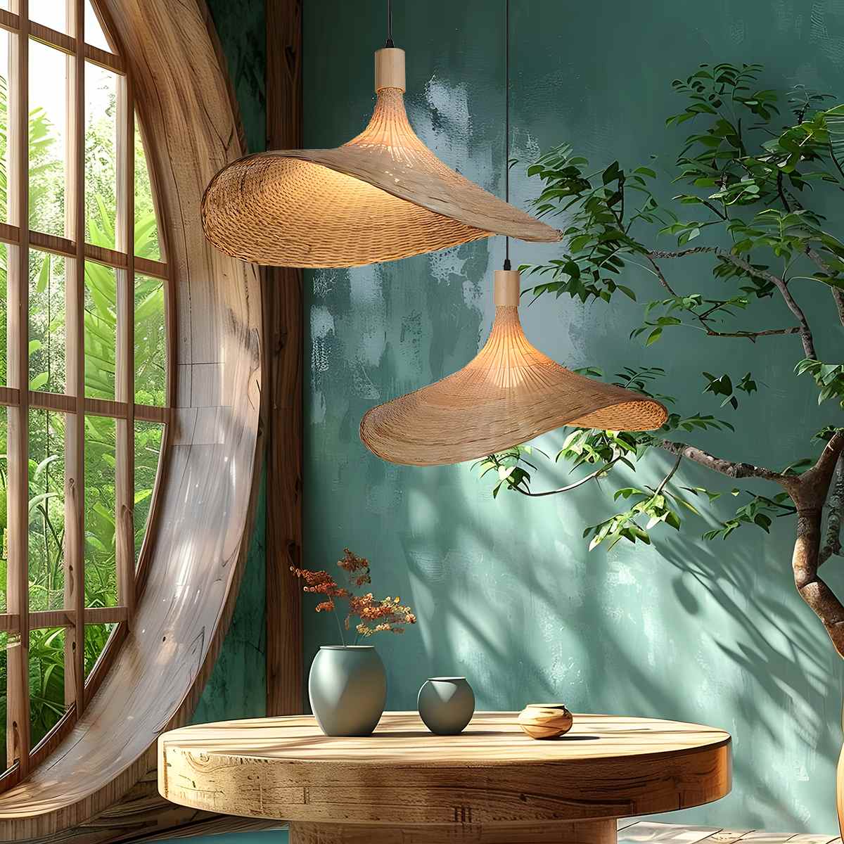 Antizer Ren Bamboo Pendant Lamp for Modern Spaces