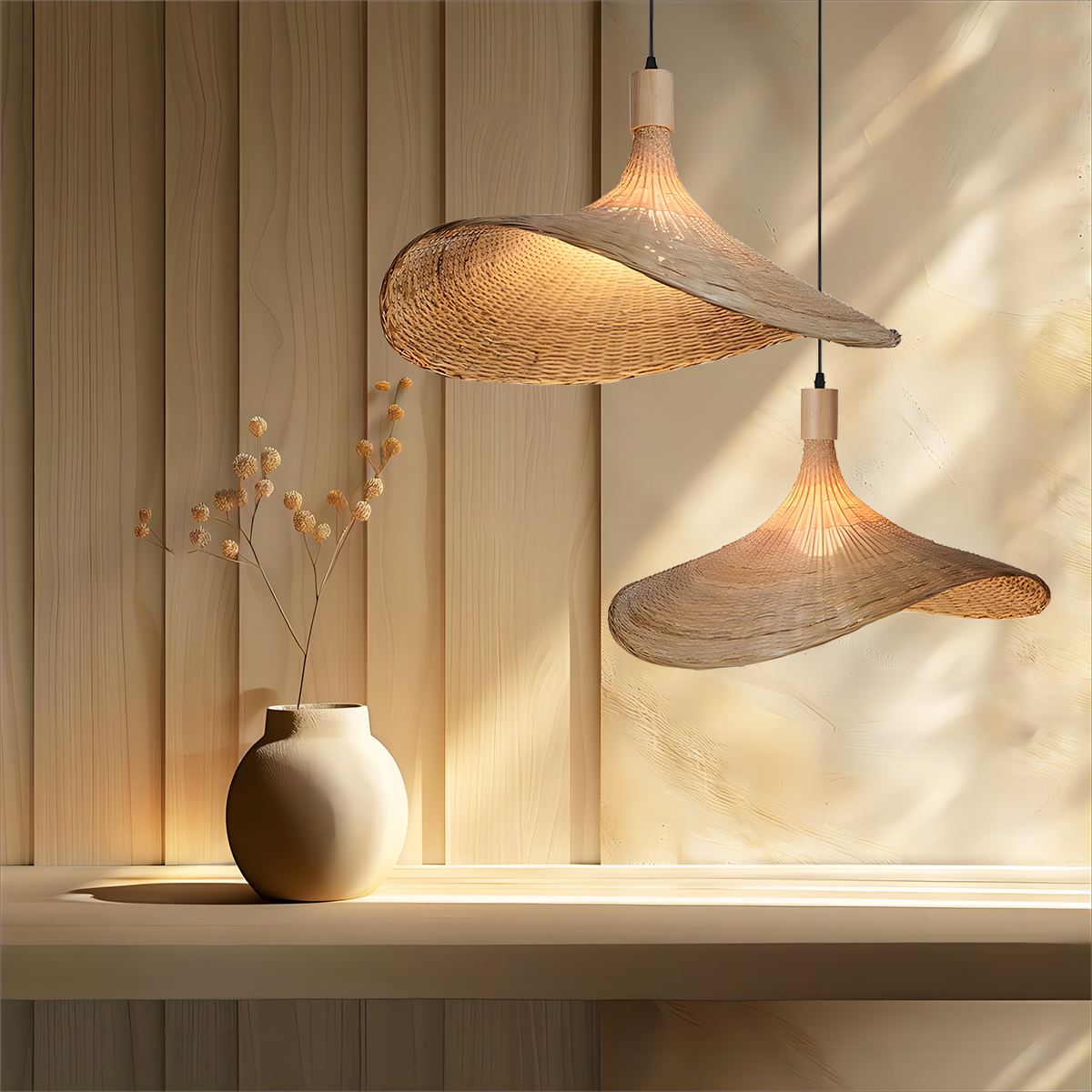 Antizer Ren Bamboo Pendant Lamp for Modern Spaces