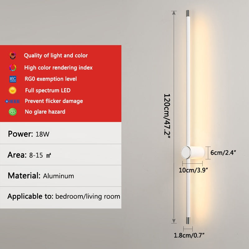 Antizer Long Roman Column Wall Lamp for Bedroom