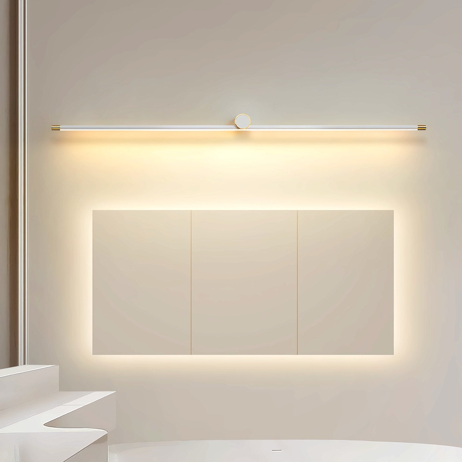 Antizer Roman Column Dresser Bathroom Mirror Wall Lamp