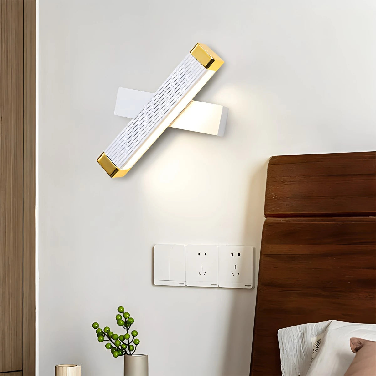 Antizer Rotatable Roman Column Wall Lamp Gold Warm Light