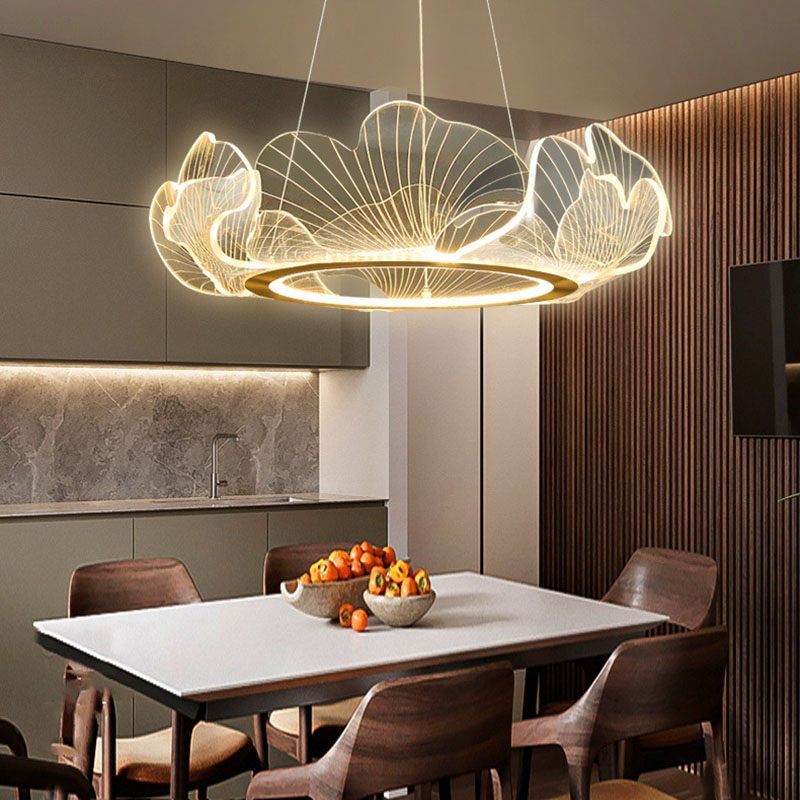 Antizer Ginkgo Leaf Chandelier for Living Room