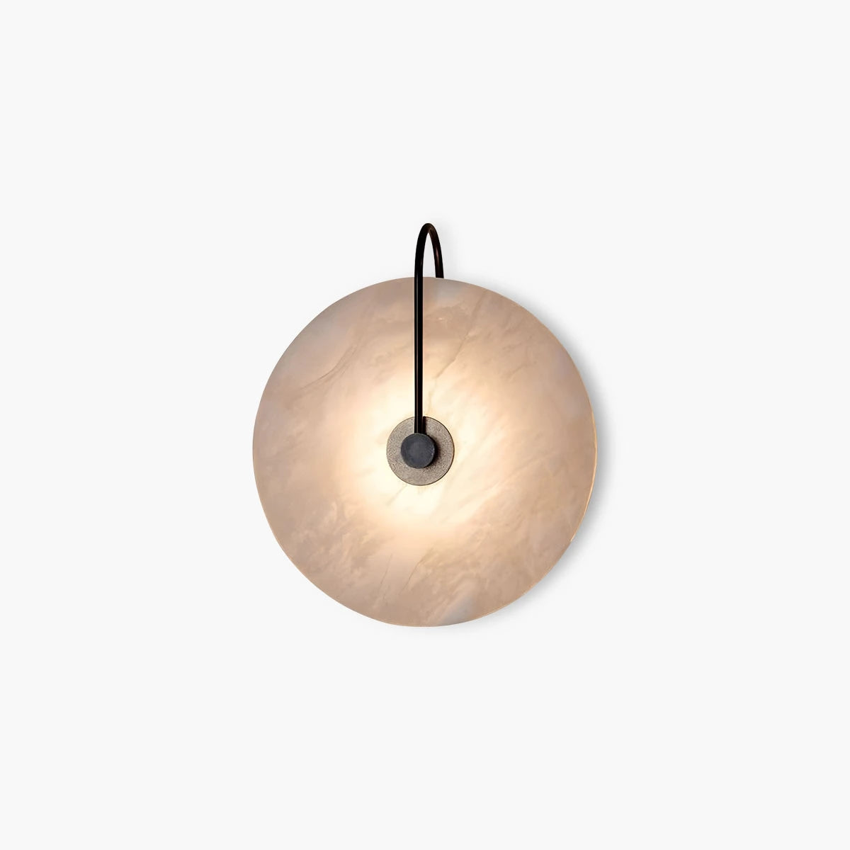 Antizer Simple Circular Spanish Alabaster Wall Lamp