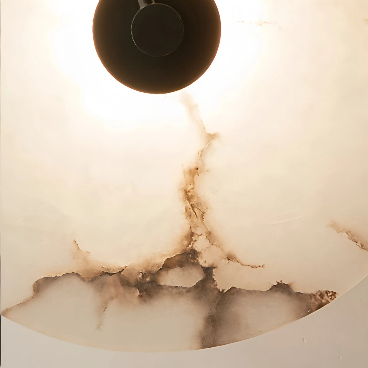 Antizer Simple Circular Spanish Alabaster Wall Lamp