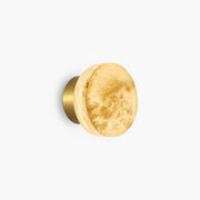 Antizer Simple Round Spanish Alabaster Wall Light for Hallway