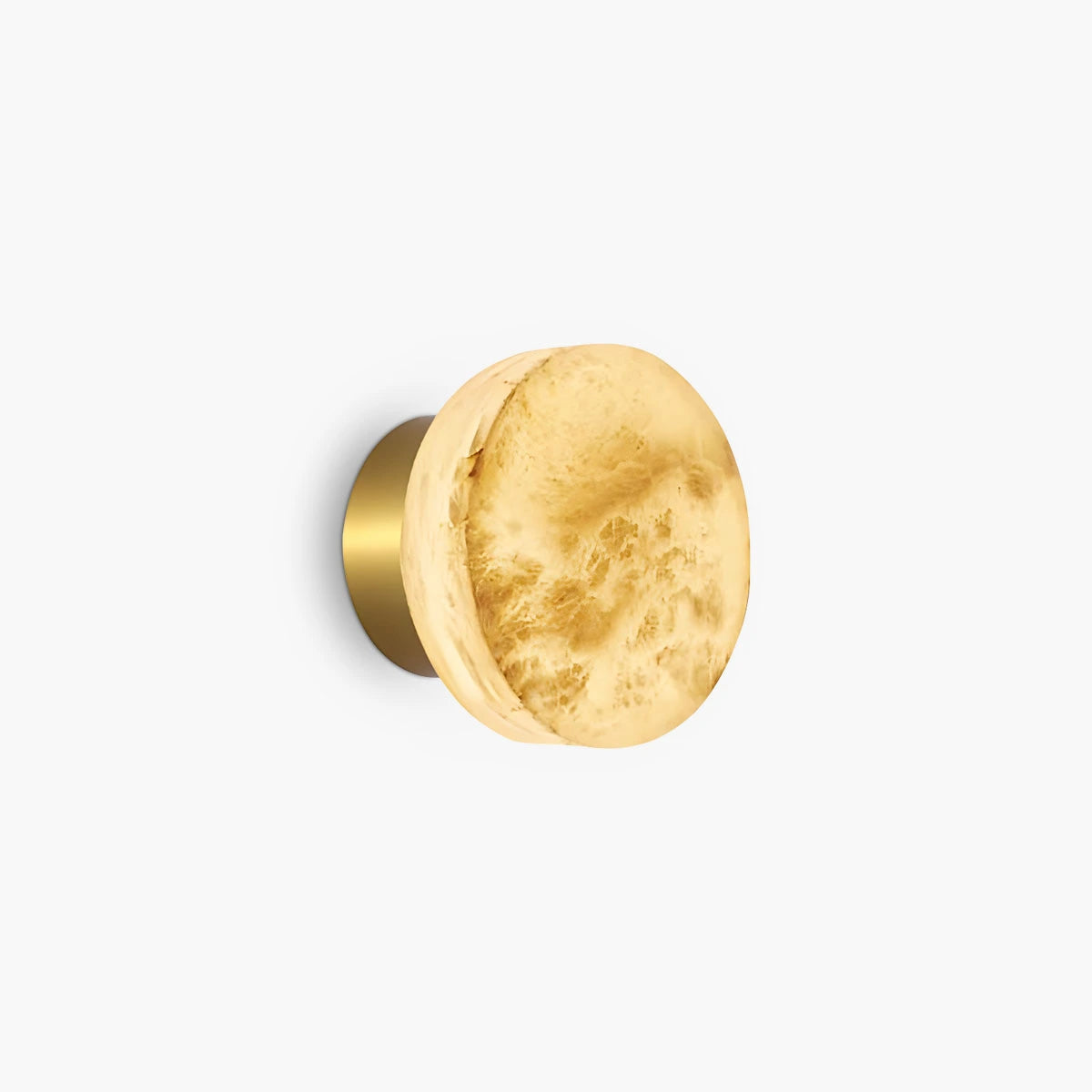 Antizer Simple Round Spanish Alabaster Wall Light for Hallway