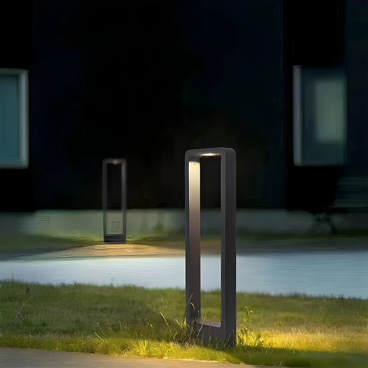 Antizer Solar Rectangular Outdoor Floor Lamp