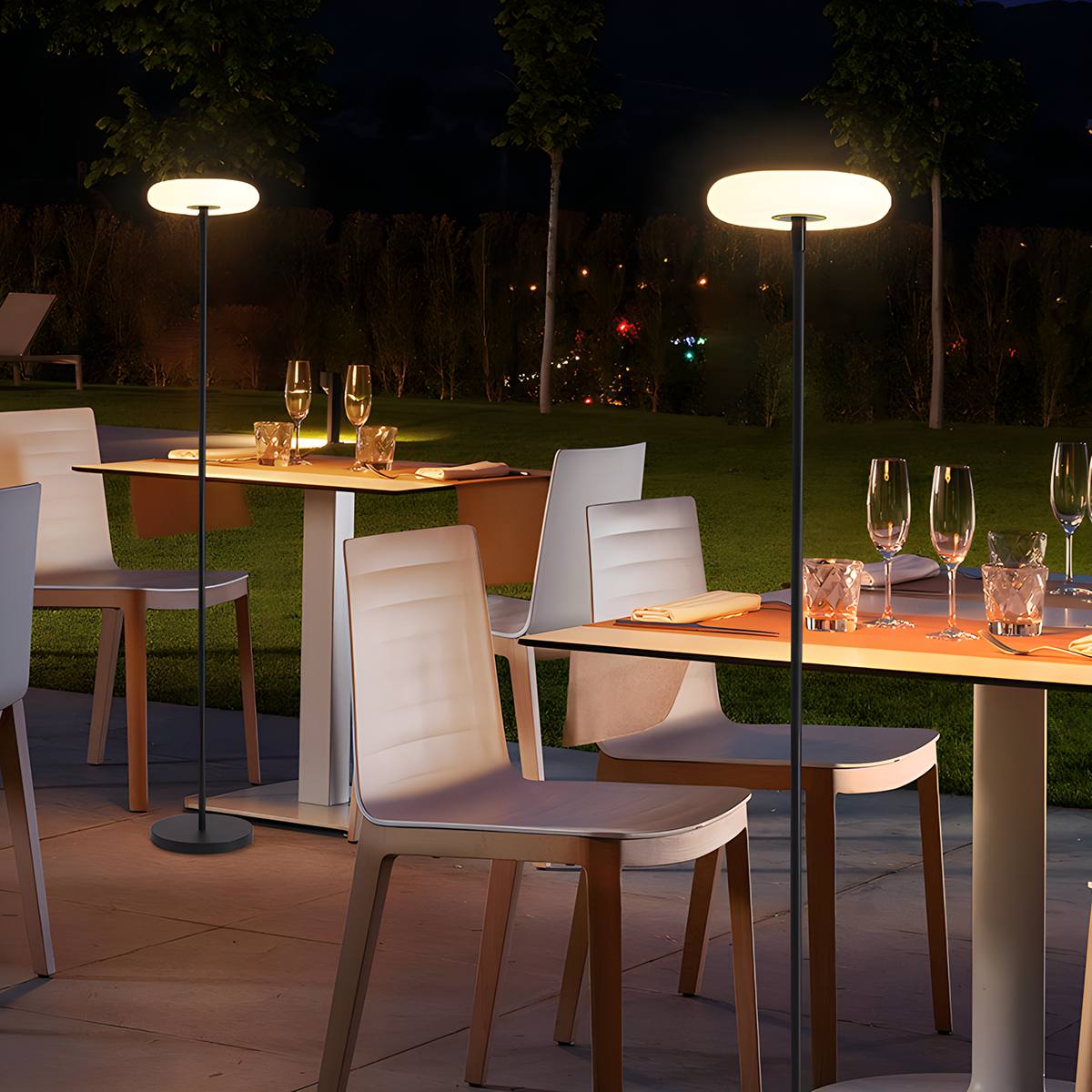 Antizer Outdoor Solar LED Floor Lamp for Garden