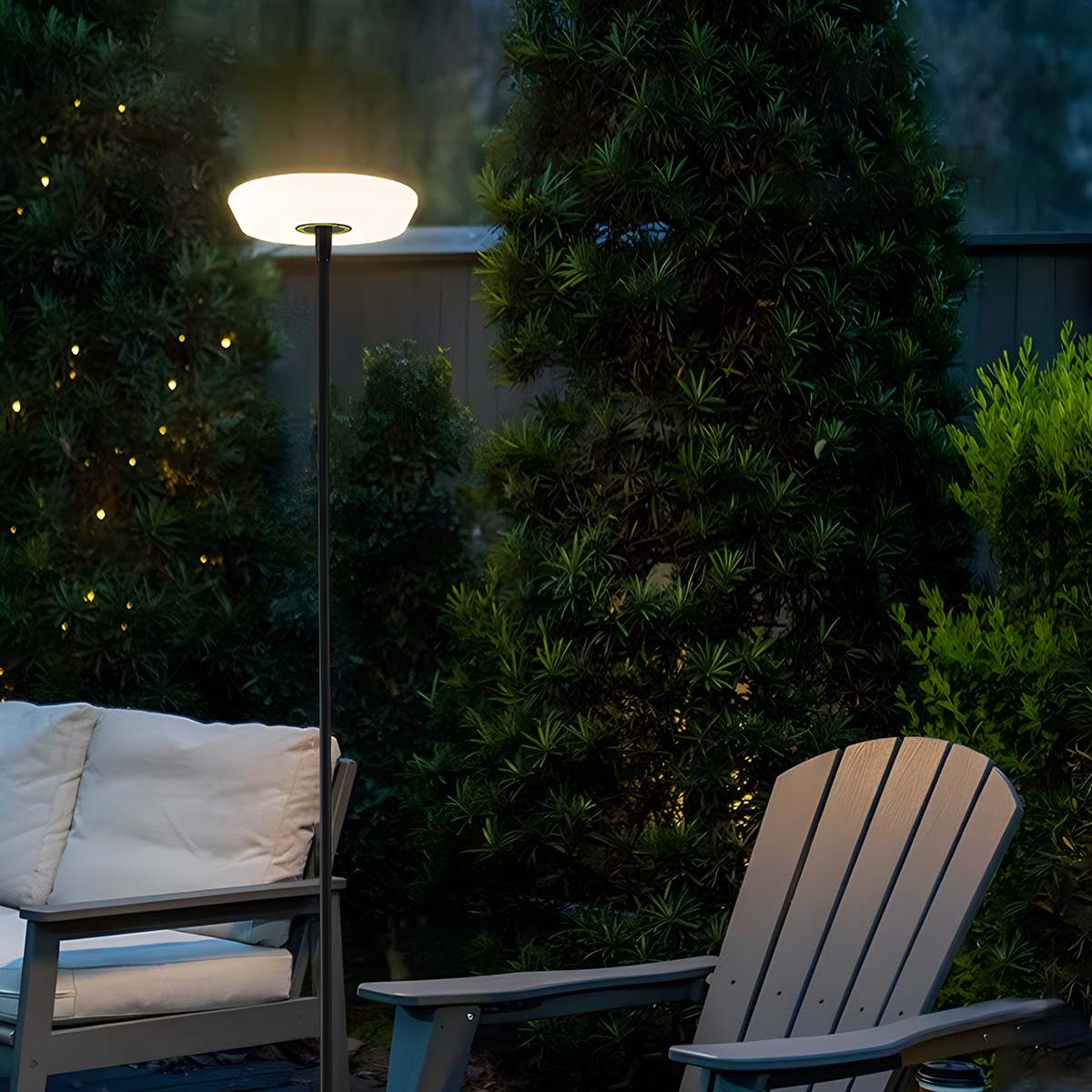 Antizer Outdoor Solar LED Floor Lamp for Garden