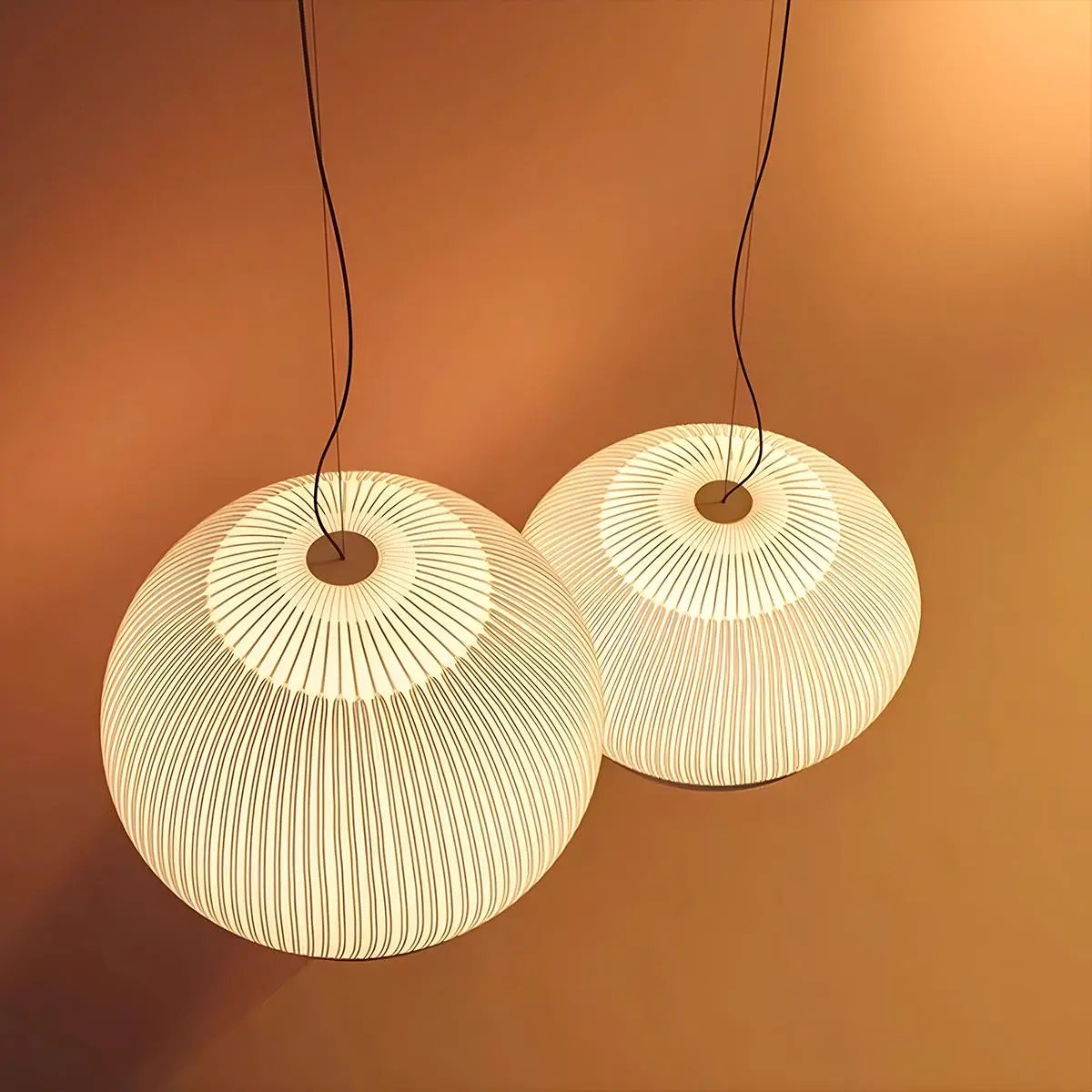 Antizer Spanish Designer Vintage Fabric Lantern Pendant Light