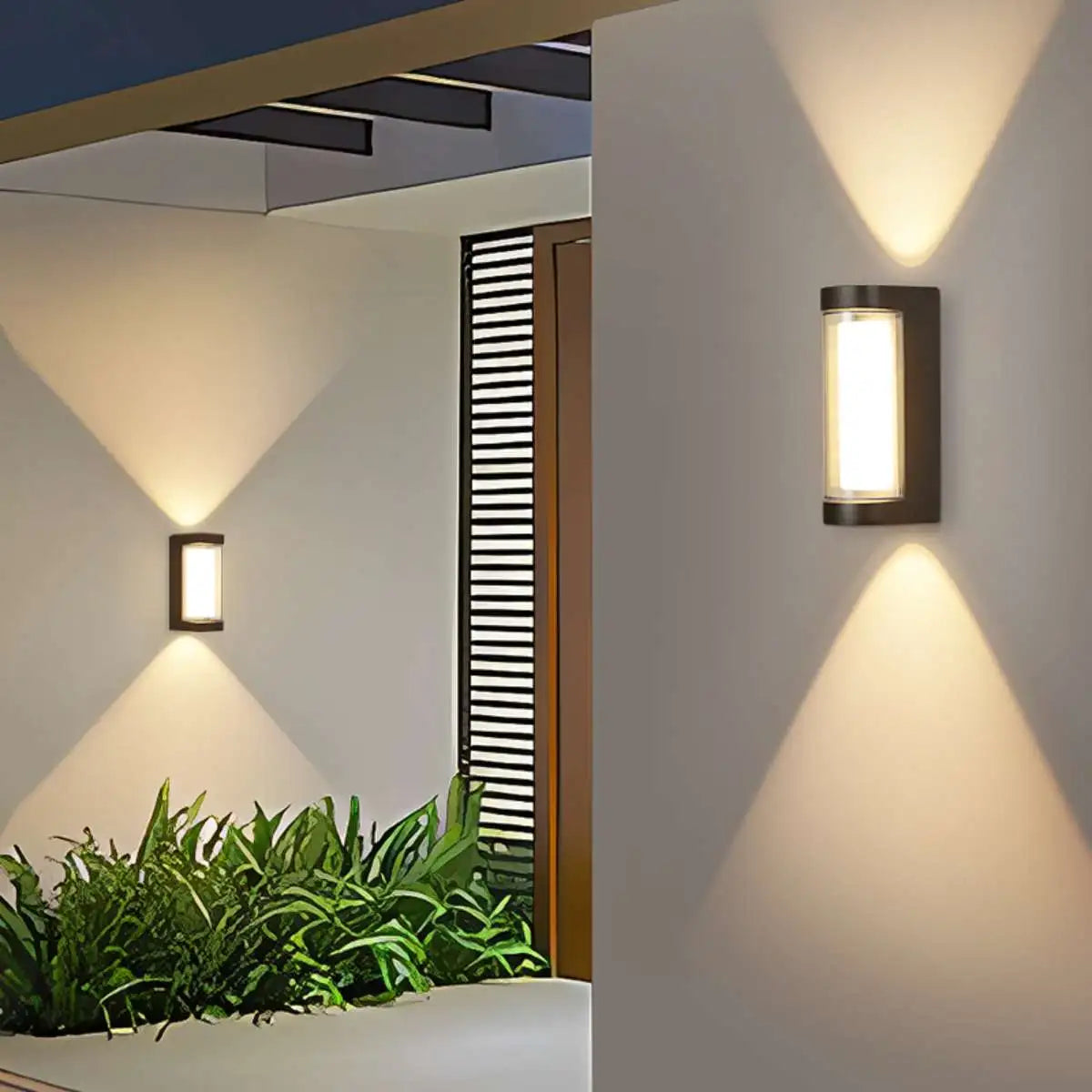 Antizer Cylinder & Square Column Outdoor Waterproof Wall Lamp