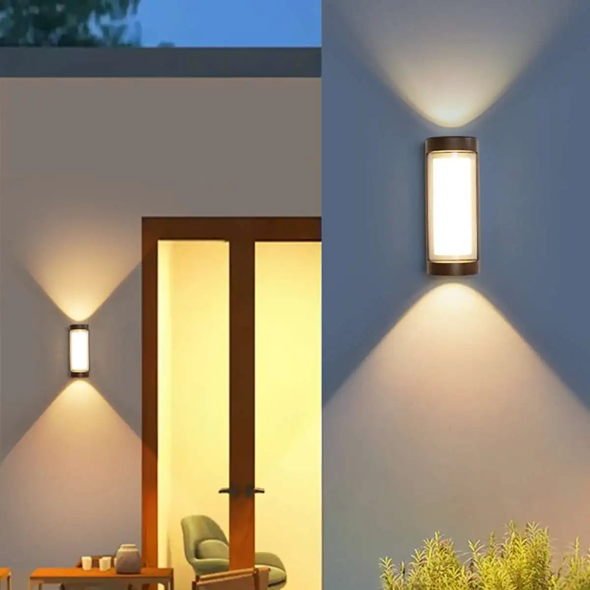 Antizer Cylinder & Square Column Outdoor Waterproof Wall Lamp