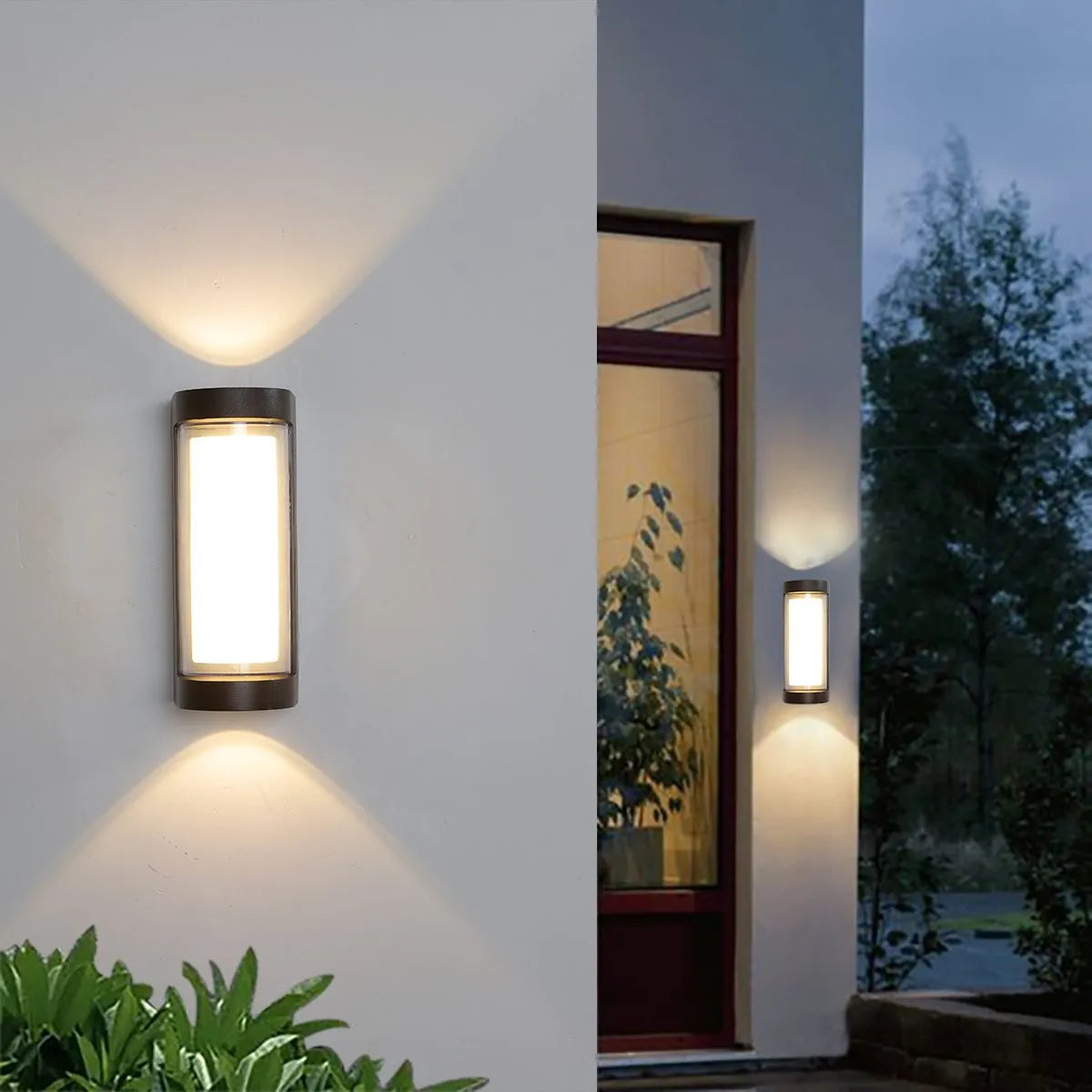 Antizer Cylinder & Square Column Outdoor Waterproof Wall Lamp