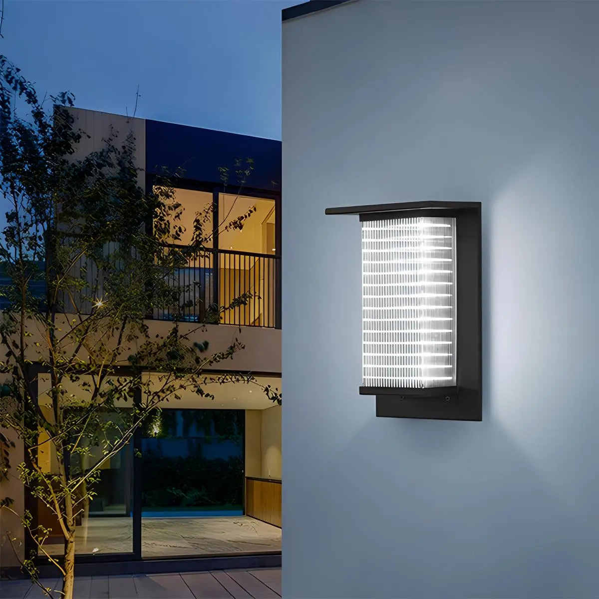 Antizer Square Courtyard Garden Outdoor Wall Light