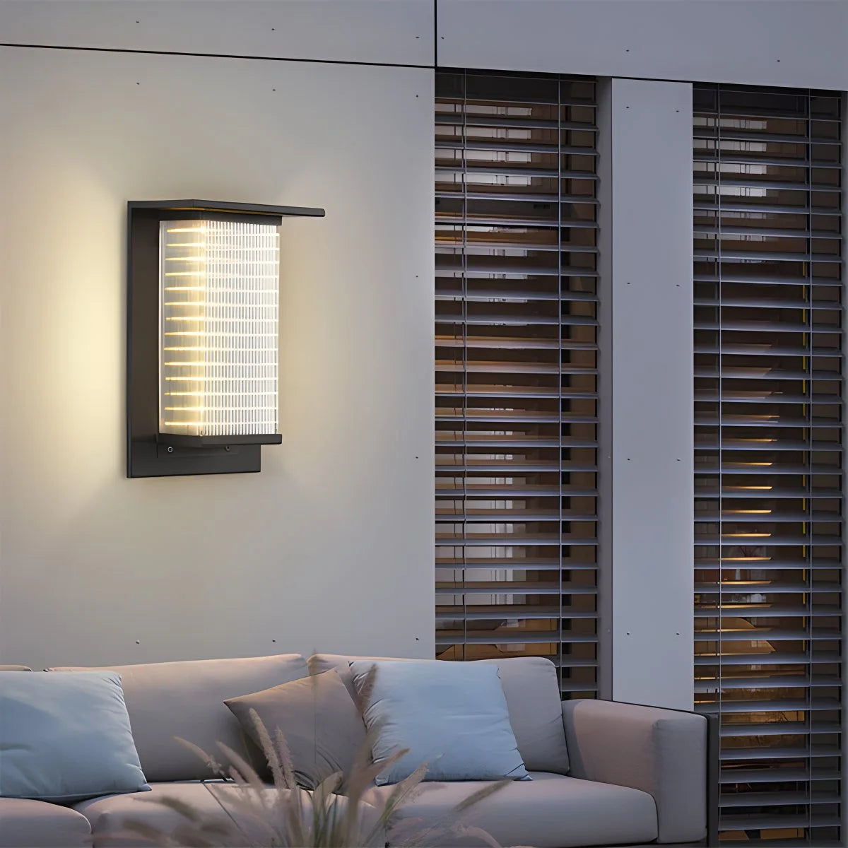 Antizer Square Courtyard Garden Outdoor Wall Light