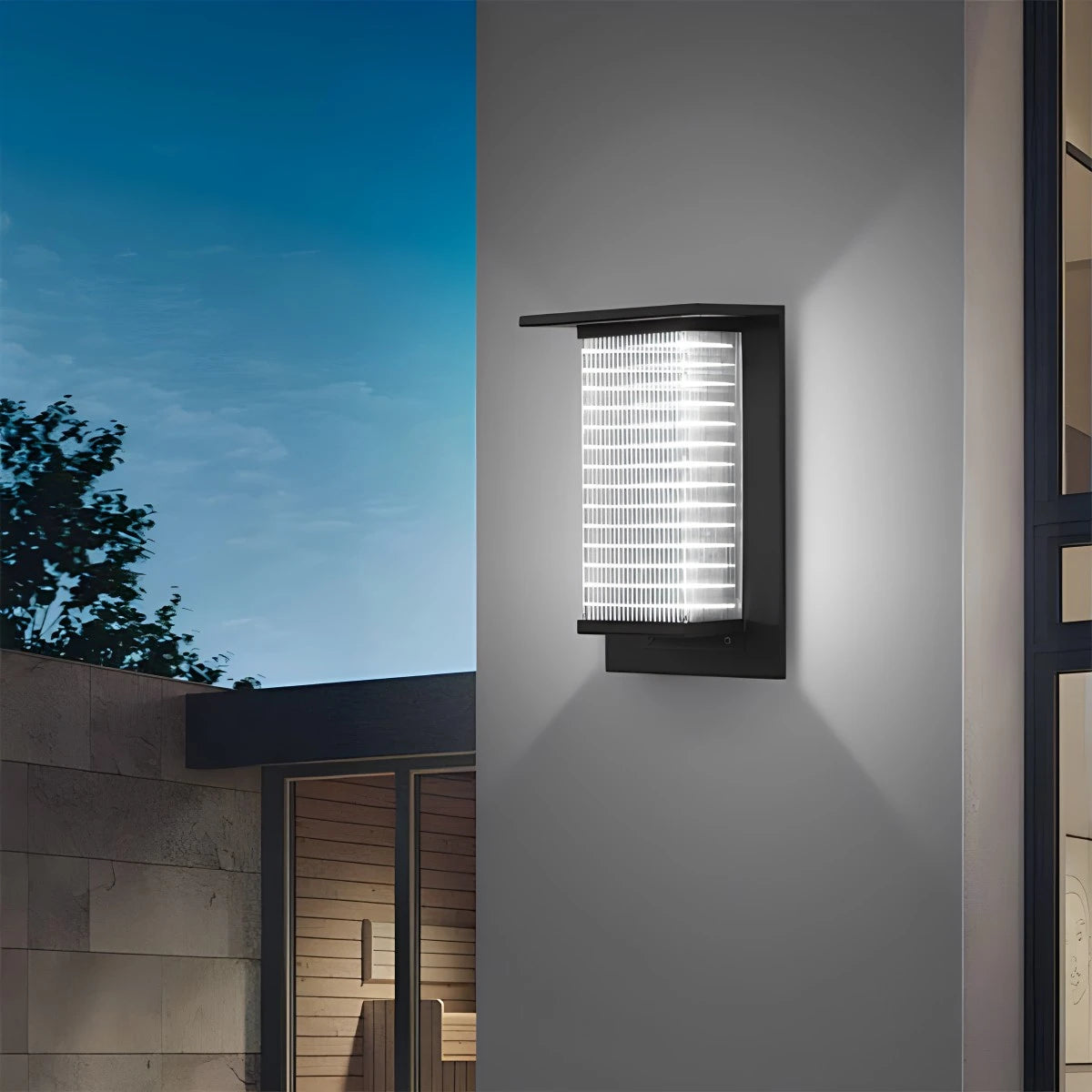 Antizer Square Courtyard Garden Outdoor Wall Light