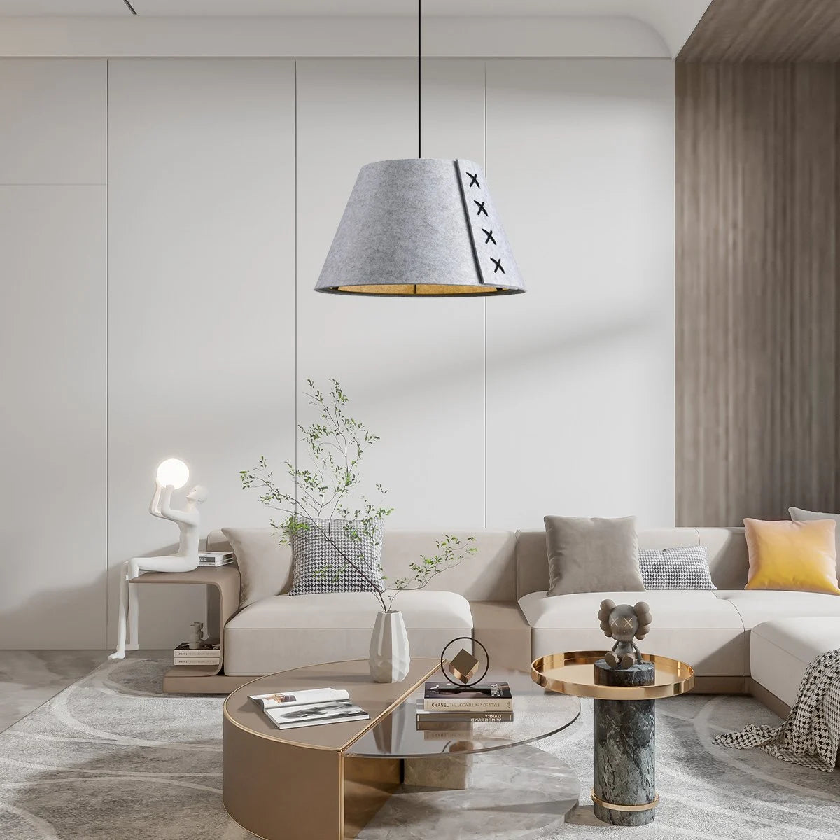 Antizer Modern Sound Absorbing Felt Pendant Light