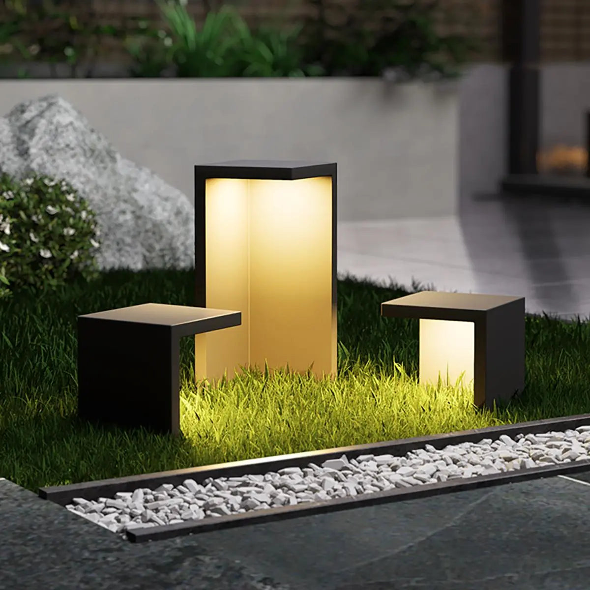 Antizer Solar Table and Stool Floor Lamp