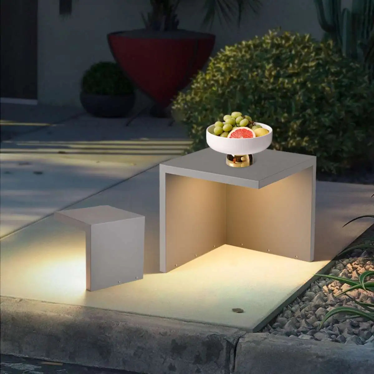 Antizer Solar Table and Stool Floor Lamp