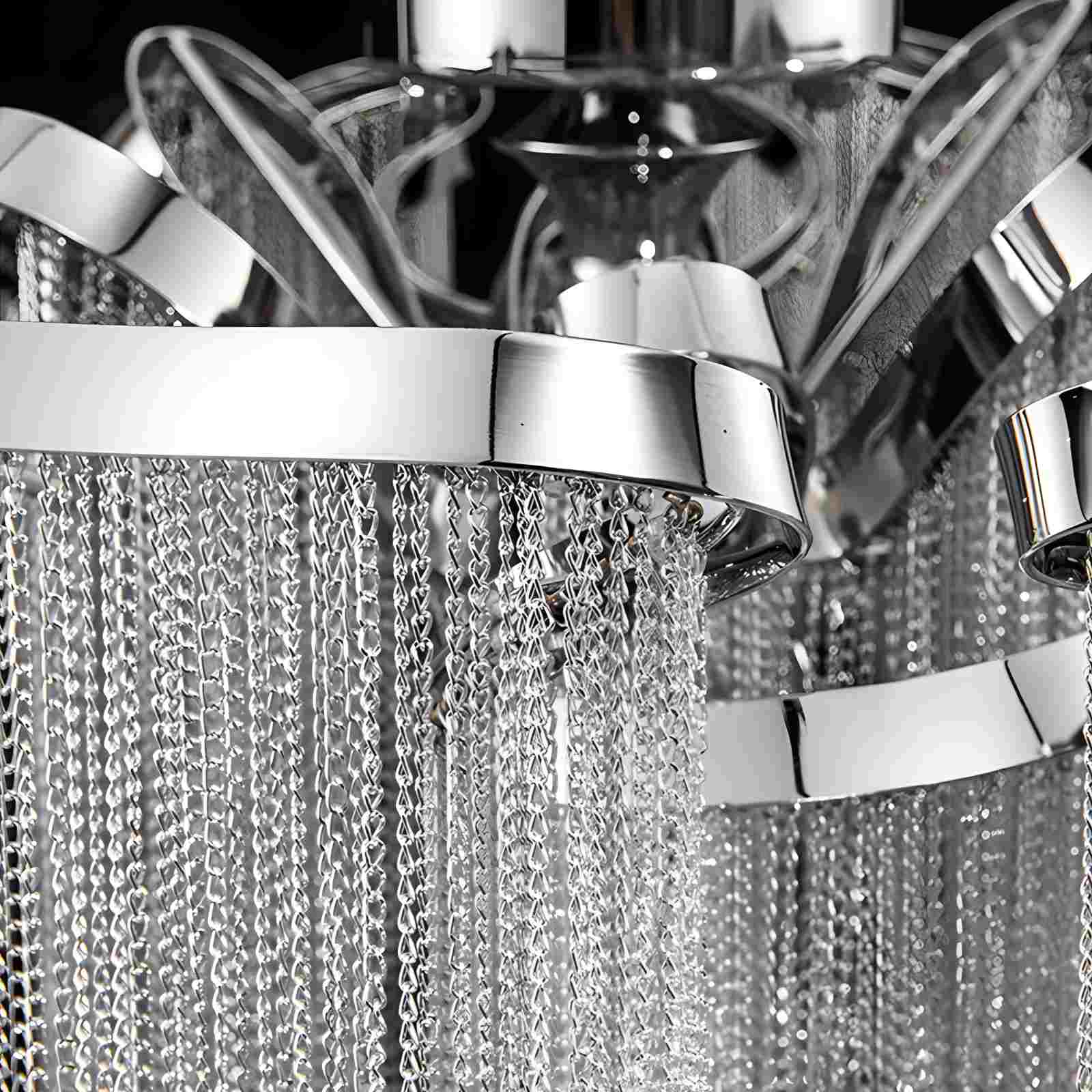 Antizer Aluminum Tassel LED Ceiling Chandelier