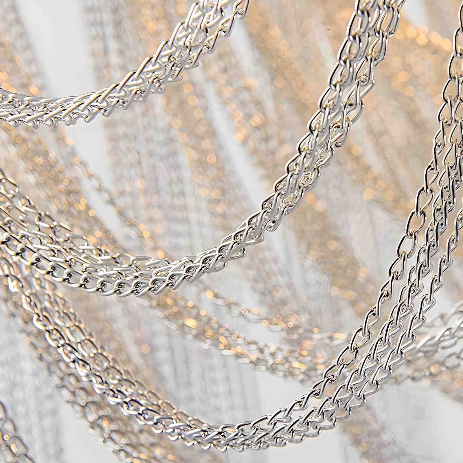 Antizer Aluminum Tassel LED Ceiling Chandelier