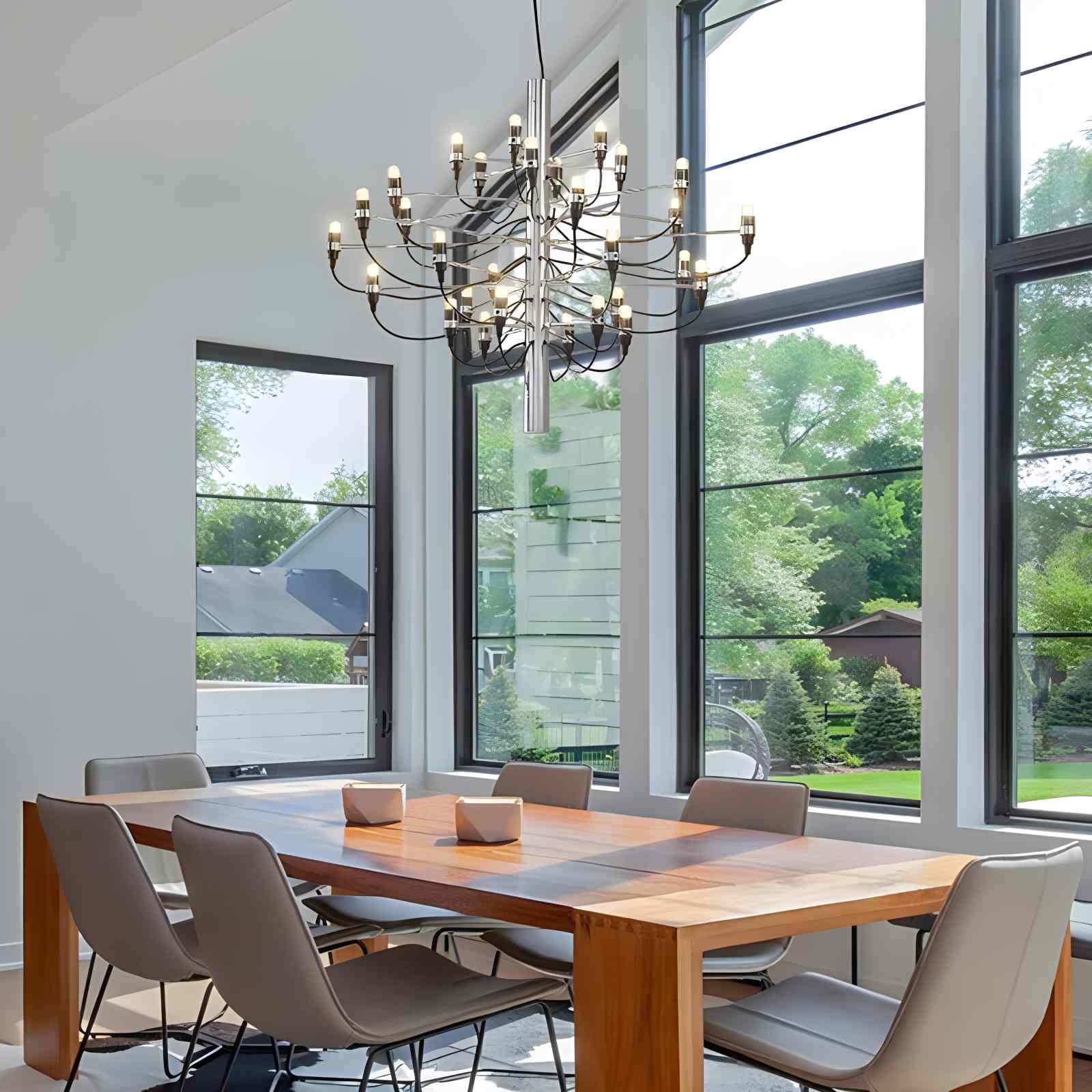 Antizer Tiered Modern Candle Chandelier