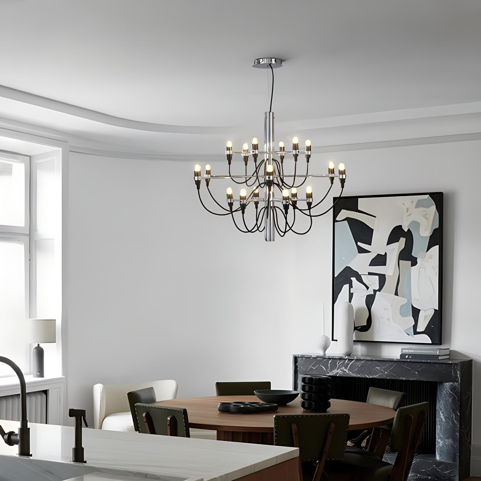 Antizer Tiered Modern Candle Chandelier