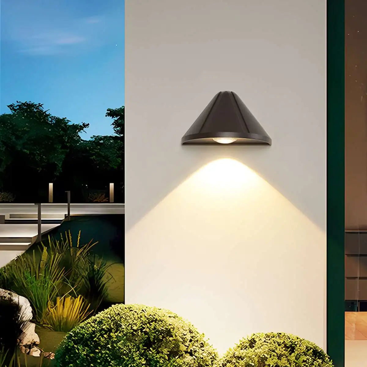Antizer Outdoor Waterproof Cone Wall Light