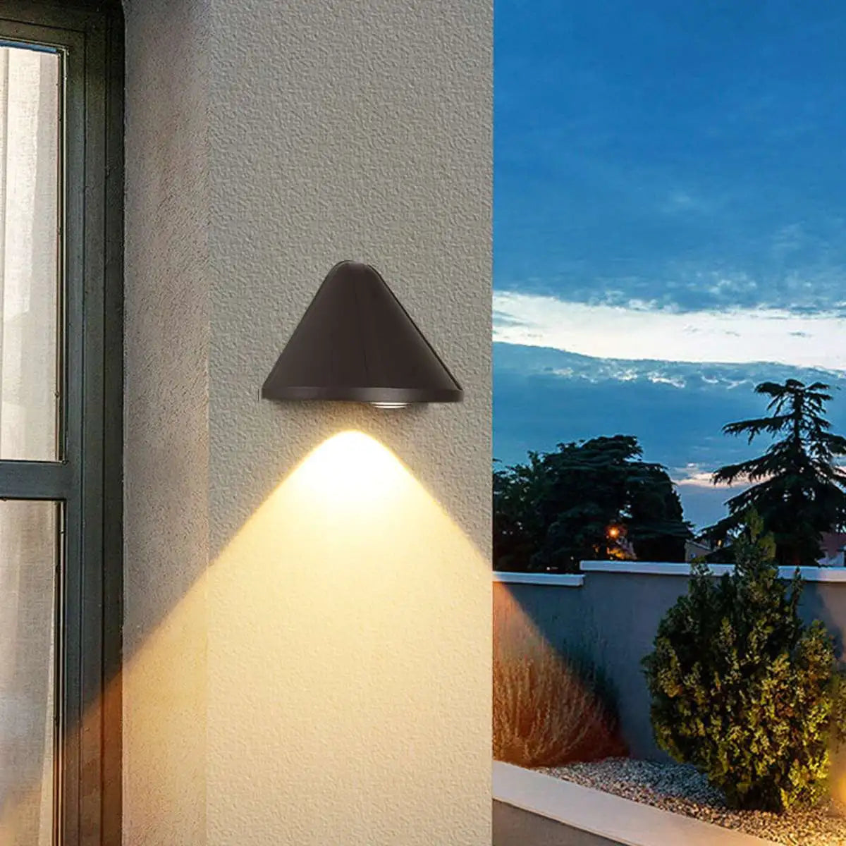 Antizer Outdoor Waterproof Cone Wall Light