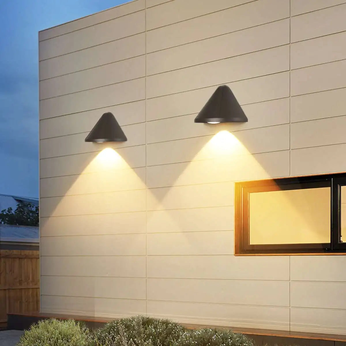 Antizer Outdoor Waterproof Cone Wall Light