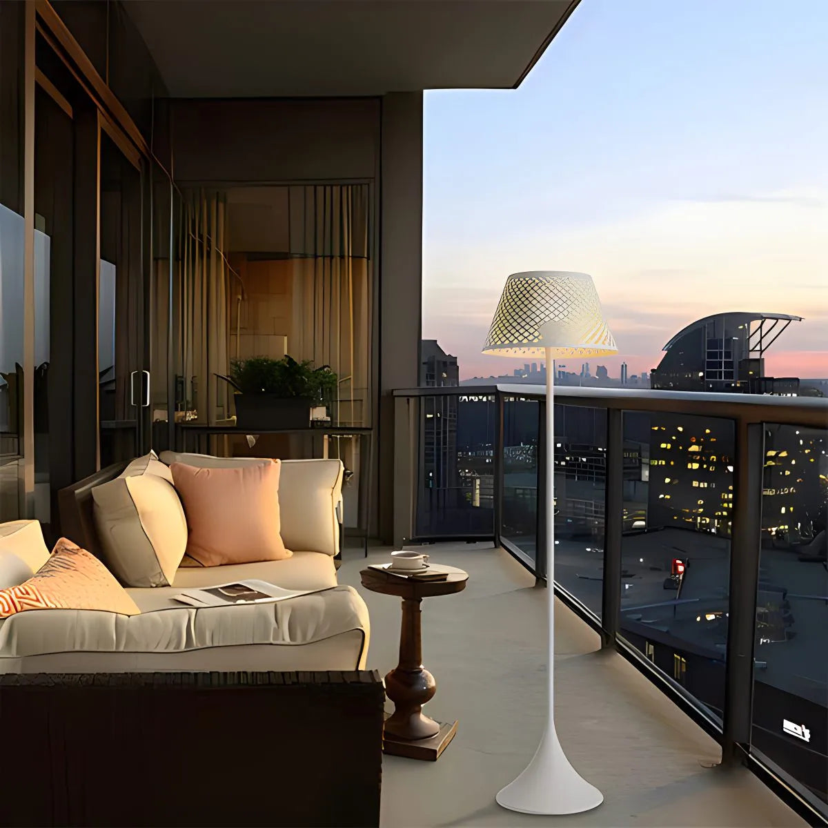 Antizer Vine Woven Floor Lamp for Outdoor