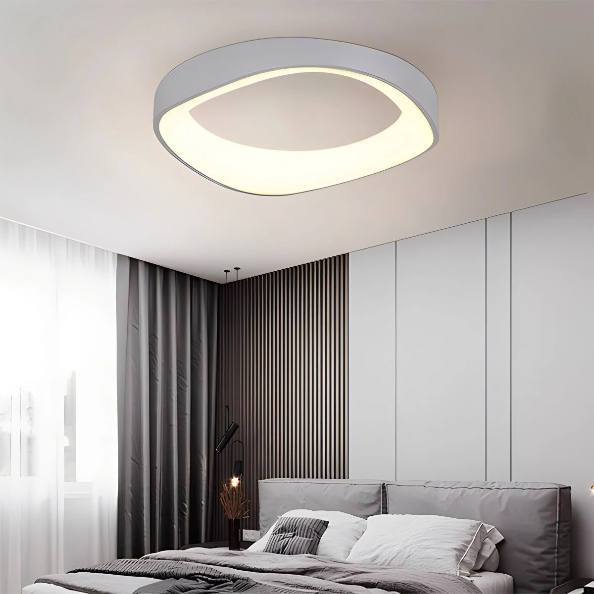Antizer Nordic Acrylic Circle Ceiling Light for Bedroom