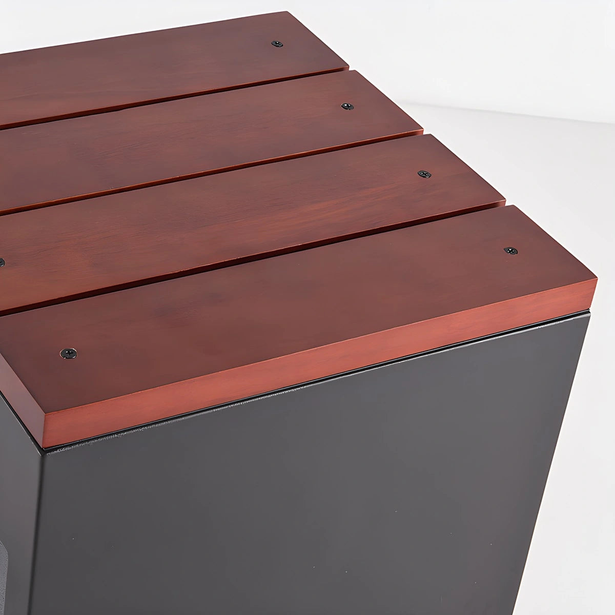 Antizer Solar Wooden Square Stool Outdoor Light